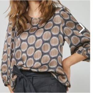 Summum Amsterdam Women's Puff Sleeve Blouse sz 6 US / 36 EU